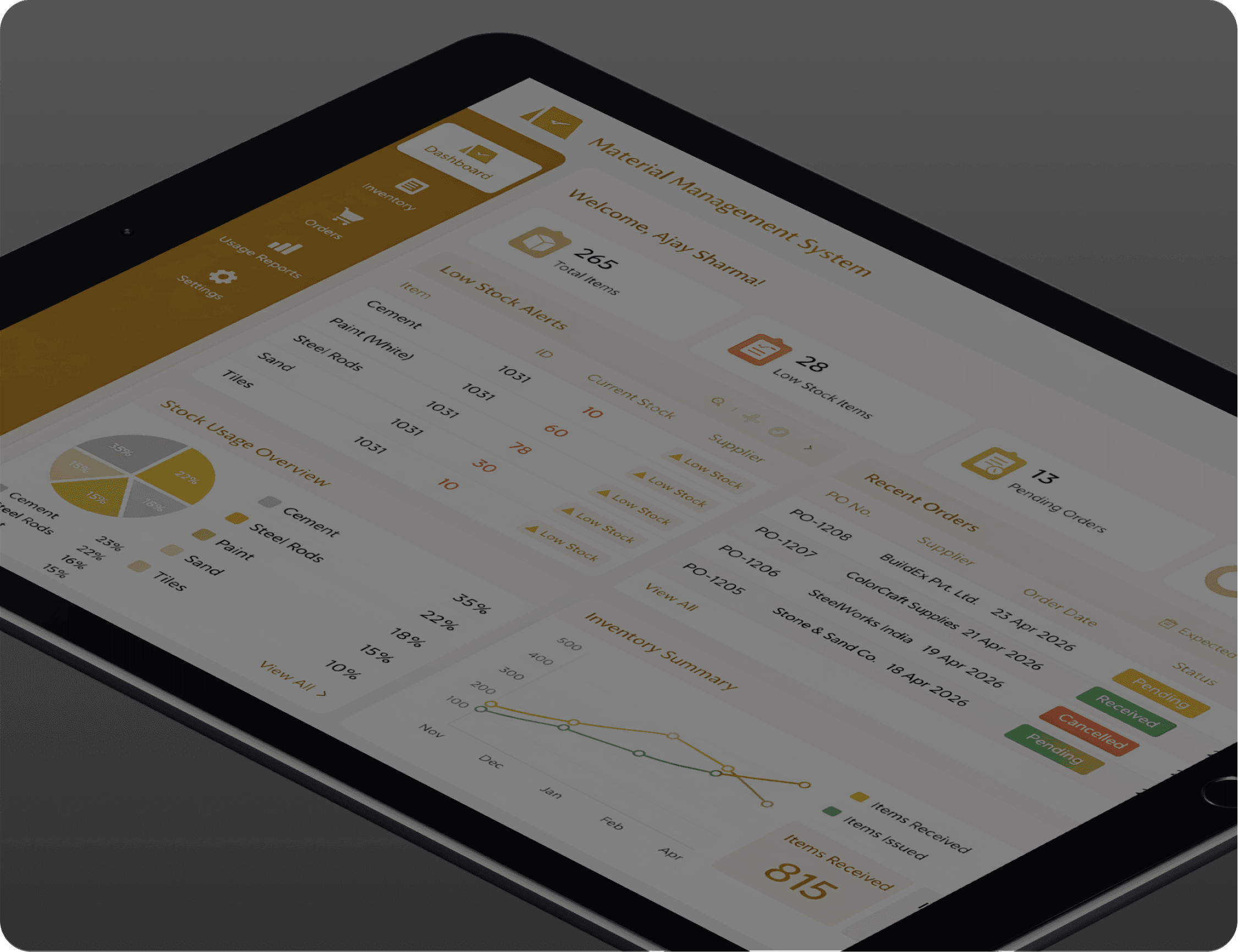 Material Management System